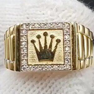 Gold Rolex Ring Size 9